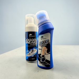 Jogger & Sneaker Cleaner with Foaming Pump - 180ml + Jogger & Sneaker Cleaner with Silicon Brush Applicator - 100ml